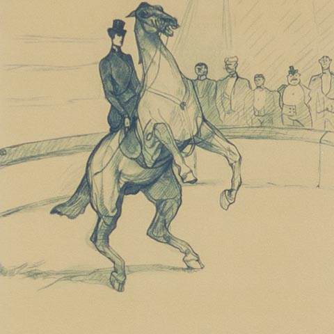Circus Series Man on Rearing Horse