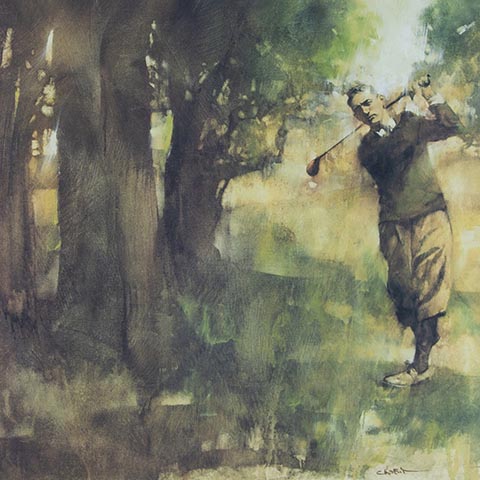 Golfer in the Rough