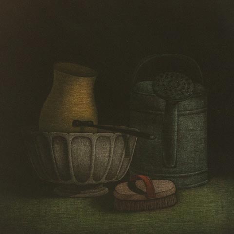 Watering Can and Brush